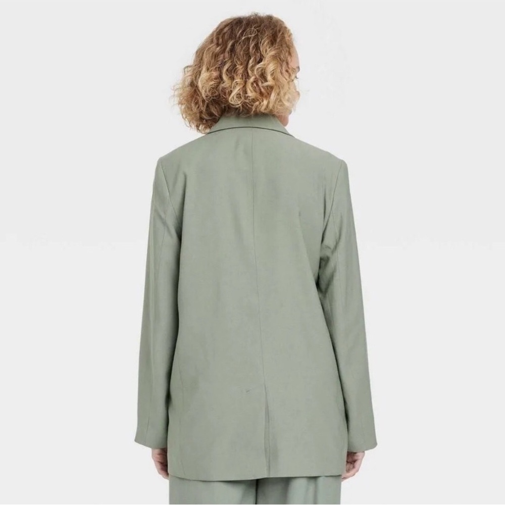NWT A New Day Sage Green Double-Breasted Blazer Sz S - Picture 4 of 9